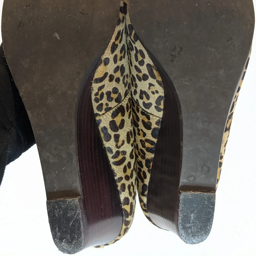 Steve by Steve Madden calf hair wedges